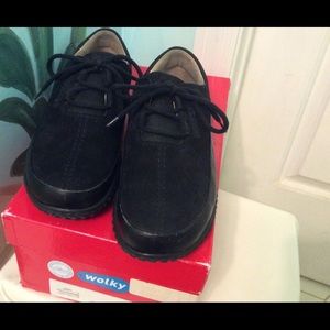 🏃‍♀️💃Comfort Shoe European Blk Suede & Leather